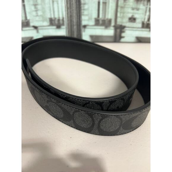 Coach CF276 Classic Buckle Cut To Size Reversible Belt 38Mm in Graphite main image 6